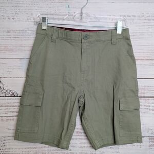 Levi's Boy's Youth Utility Cargo Shorts Size 14 Green Comfort Stretch